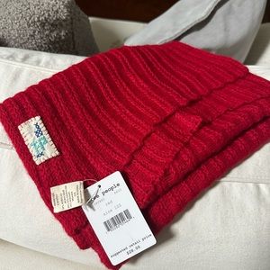 Red Free People Scarf- NWT